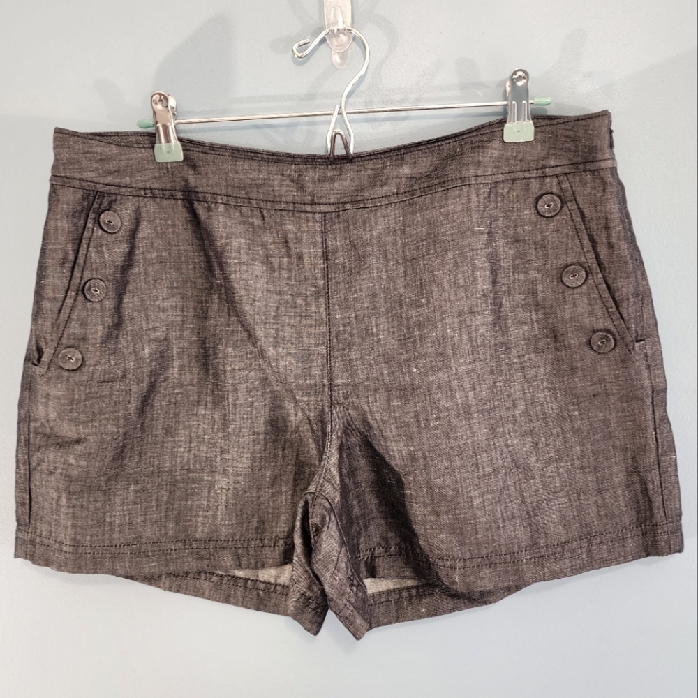 Ann Taylor Loft Linen Blend Shorts in Size 12